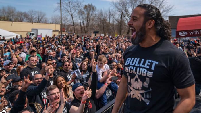 NJPW Bullet Club leader Tama Tonga at Bullet Club Block Party